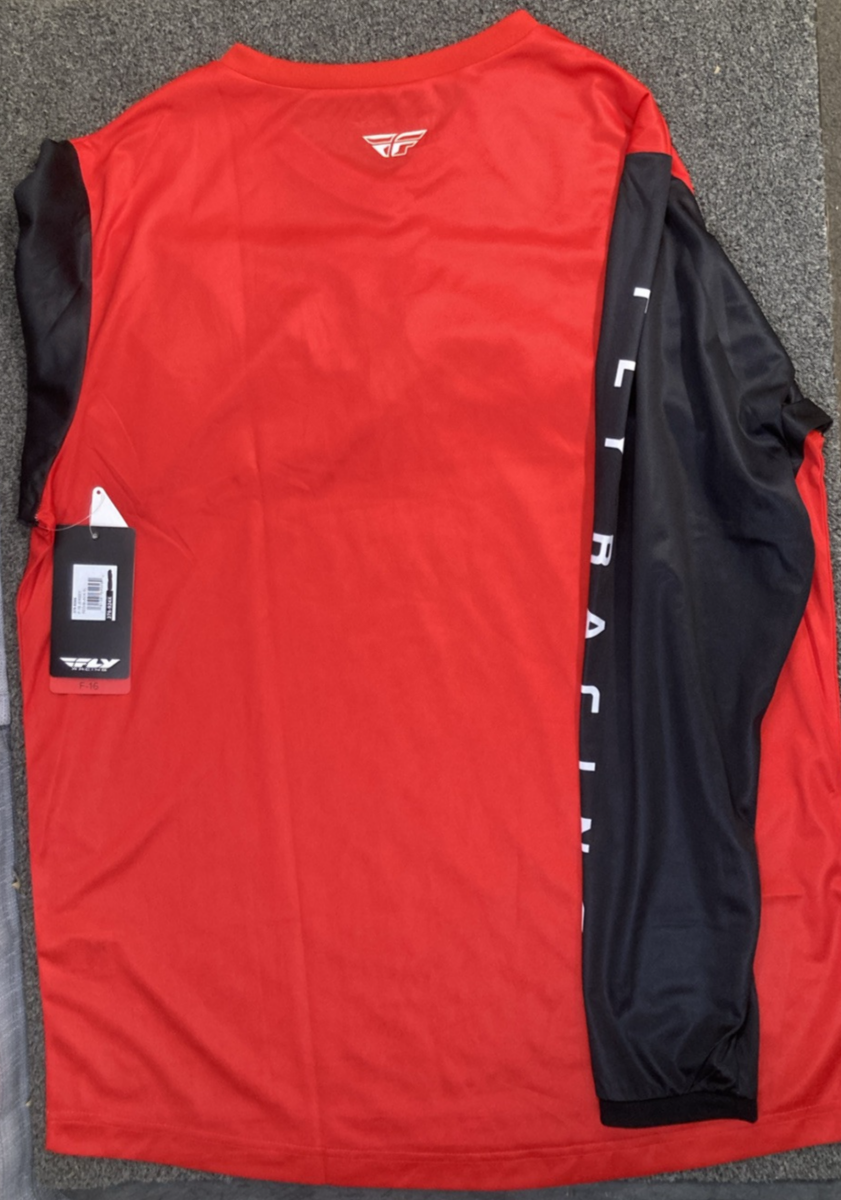 NEW GENUINE FLY RACING 376-924X F-16 JERSEY RED/BLACK MENS XLARGE