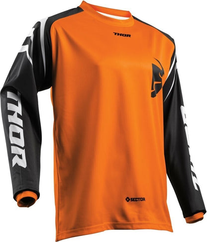 NEW GENUINE THOR 2912-1564 Sector Zones MX Jersey ORANGE/BLACK Youth LG