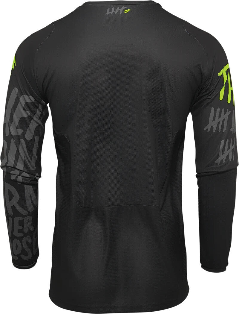 NEW GENUINE THOR 2912-2075 Pulse Counting Sheep Jersey Charcoal/Acid Youth 2XS