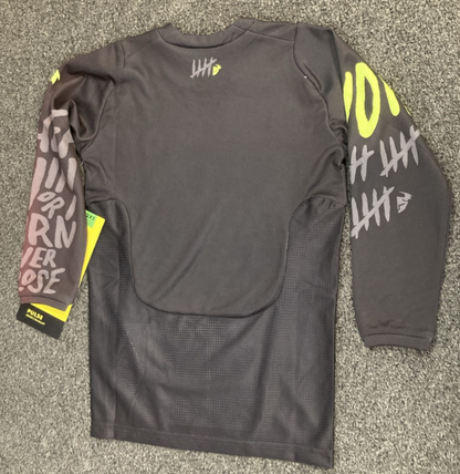NEW GENUINE THOR 2912-2075 Pulse Counting Sheep Jersey Charcoal/Acid Youth 2XS