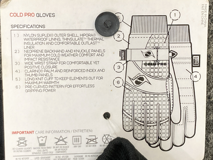 NEW GENUINE MSR 32-9985 GLOVES COLD PRO BLACK LARGE