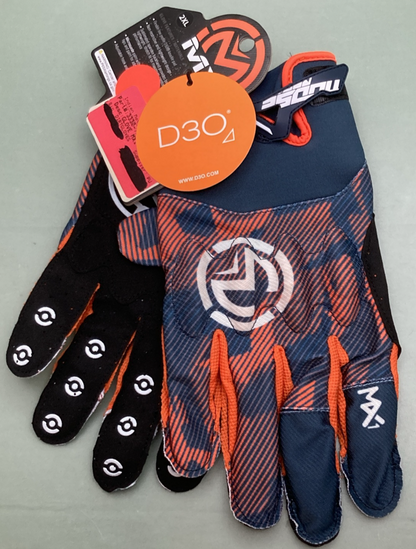 NEW GENUINE MOOSE RACING 3330-7069 MX1 Gloves GRAY/ORANGE 2XL