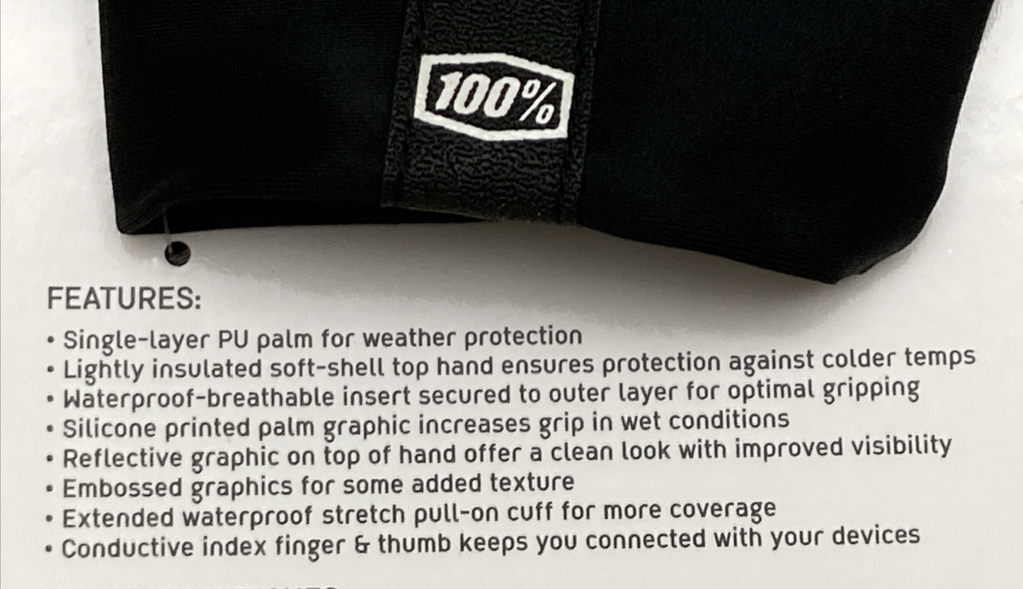 NEW GENUINE HYDROMATIC 10010-001-11 GLOVES BRISKER BLACK MENS MEDIUM