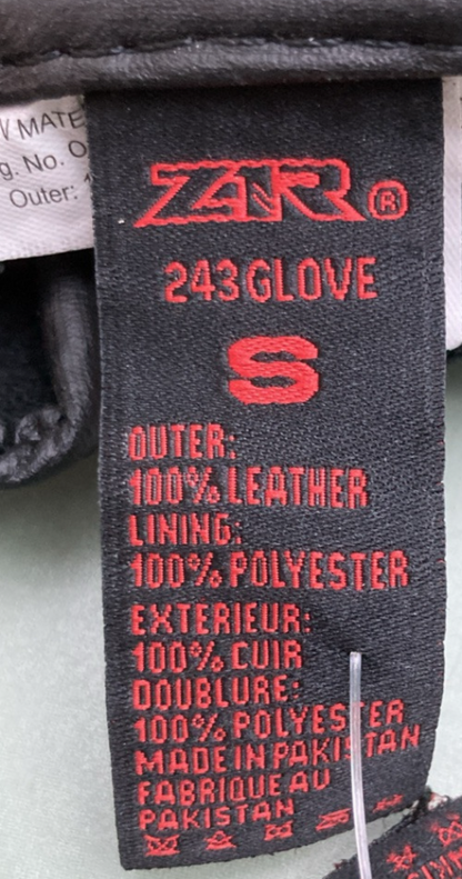 NEW GENUINE Z1R 3301-2612 GLOVES 243 BLACK LEATHER MENS SMALL