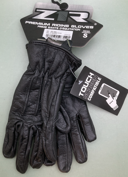 NEW GENUINE Z1R 3301-3647 GLOVES REAPER 2 BLACK LEATHER MENS SMALL SZ 7