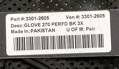 NEW GENUINE Z1R 3301-2605 GLOVES 270 PERFORATED MENS 3XL