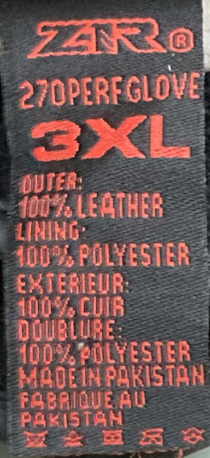 NEW GENUINE Z1R 3301-2605 GLOVES 270 PERFORATED MENS 3XL