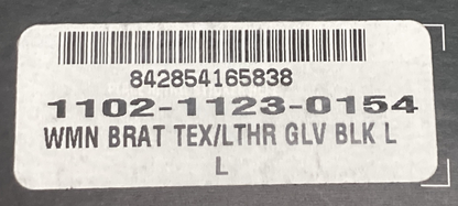 NEW GENUINE SPEED AND STRENGTH 1102-1123-0154 BRAT GLOVES BLACK WOMENS LG