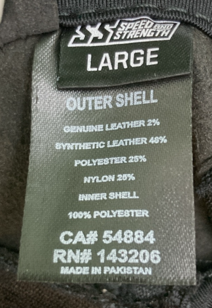 NEW GENUINE SPEED AND STRENGTH 1102-1123-0154 BRAT GLOVES BLACK WOMENS LG