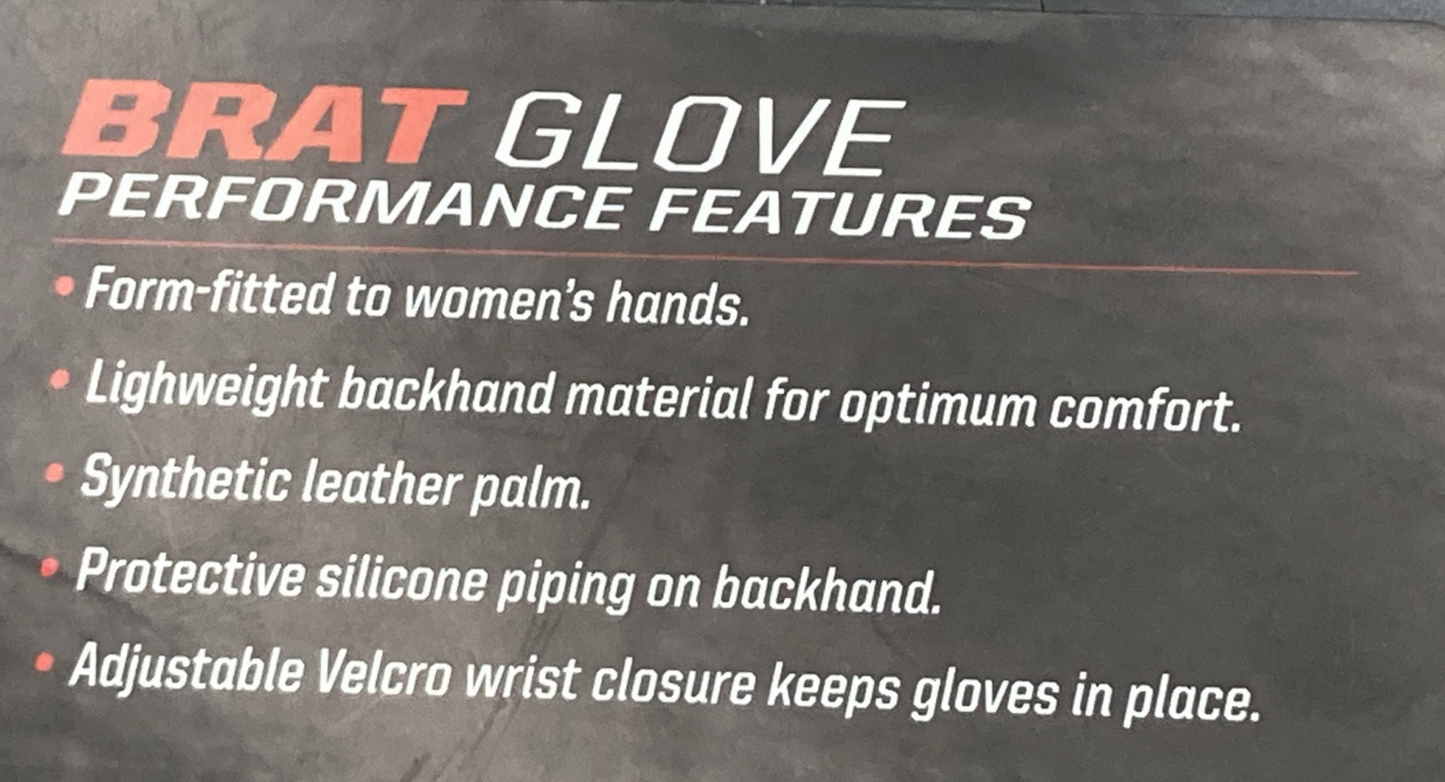 NEW GENUINE SPEED AND STRENGTH 1102-1123-0155 BRAT GLOVES BLACK WOMENS XL