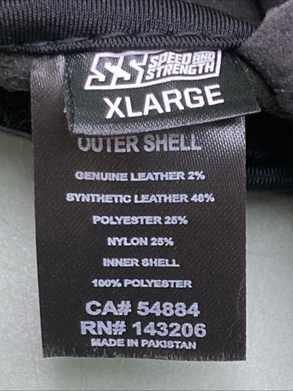 NEW GENUINE SPEED AND STRENGTH 1102-1123-0155 BRAT GLOVES BLACK WOMENS XL