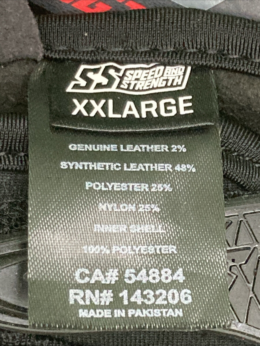 NEW GENUINE SPEED AND STRENGTH 1102-1123-0156 BRAT GLOVES BLACK WOMENS 2XL