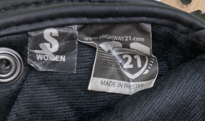 NEW GENUINE HIGHWAY 21 489-0085S GLOVES TURBINE BLACK WOMENS SMALL