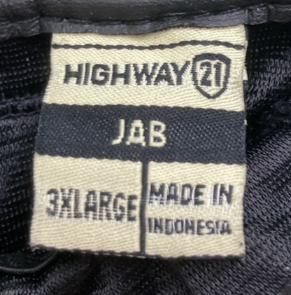 NEW GENUINE HIGHWAY 21 489-00173X GLOVES Jab Perforated BLACK MENS 3XL