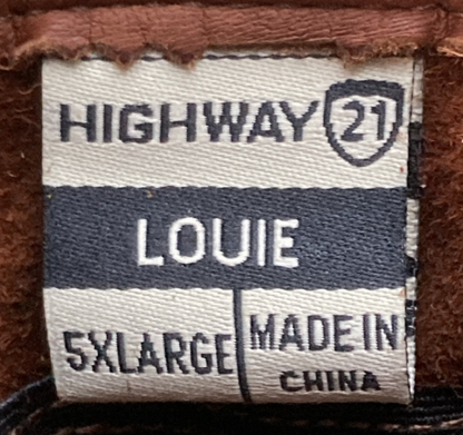 NEW GENUINE HIGHWAY 21 489-00285X GLOVES LOUIE BROWN LEATHER MENS 5XL