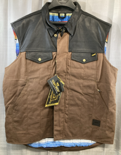 NEW GENUINE CORTECH 8106-0114-09 BANDITO VEST BOULEVARD BROWN MENS 3XL