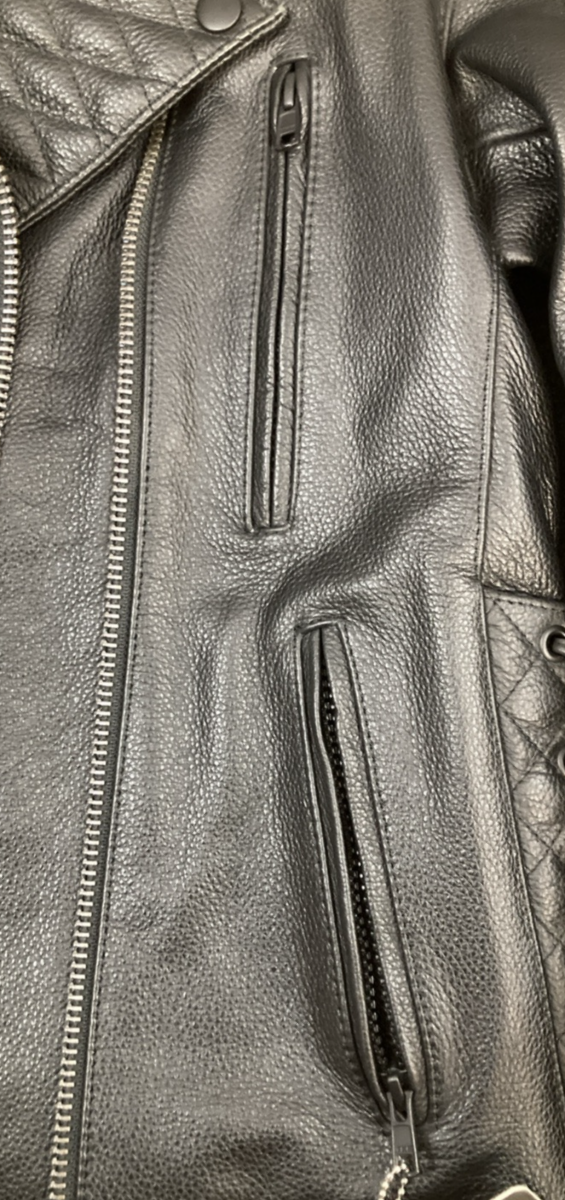 NEW GENUINE Z1R 2813-0779 Forge Leather Jacket Black Leather Women's Medium