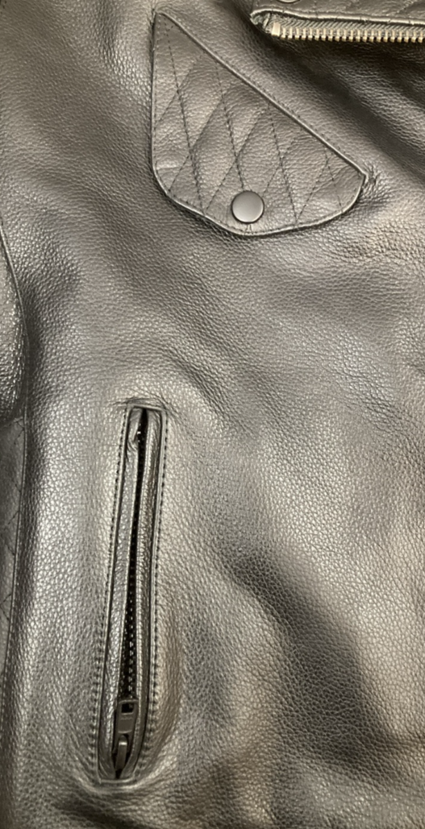 NEW GENUINE Z1R 2813-0779 Forge Leather Jacket Black Leather Women's Medium