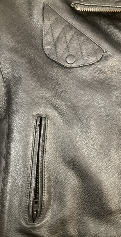 NEW GENUINE Z1R 2813-0779 Forge Leather Jacket Black Leather Women's Medium