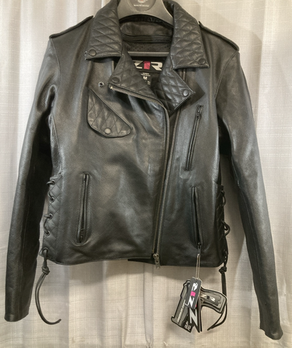 NEW GENUINE Z1R 2813-0779 Forge Leather Jacket Black Leather Women's Medium