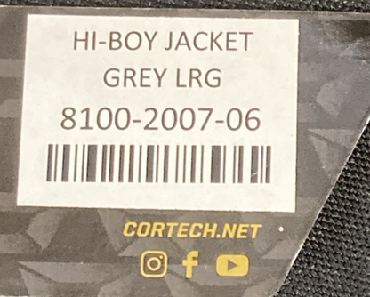 NEW GENUINE CORTECH 8100-2007-06 Hi-Boy Armored Jacket GRAY/BLACK MENS LG
