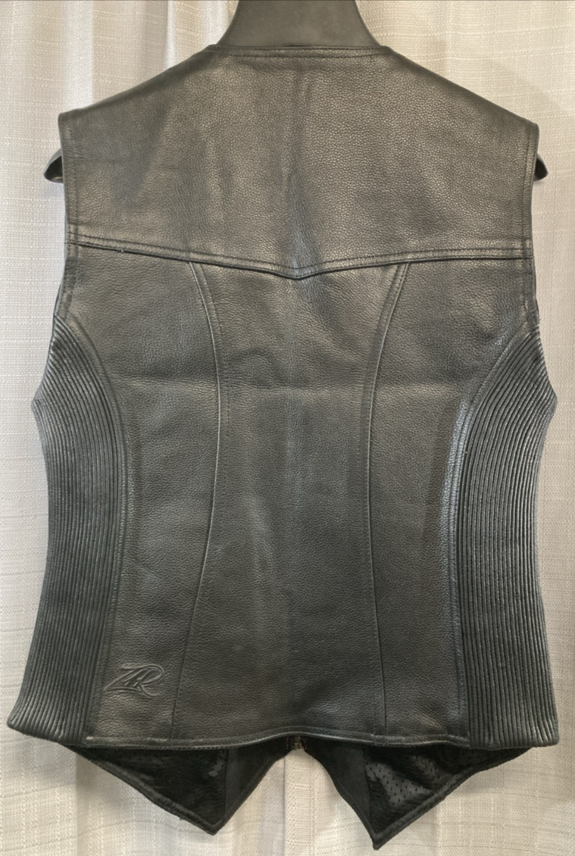 NEW GENUINE Z1R 2831-0066 Stella Scorch Riding Vest Black Leather Women's Medium