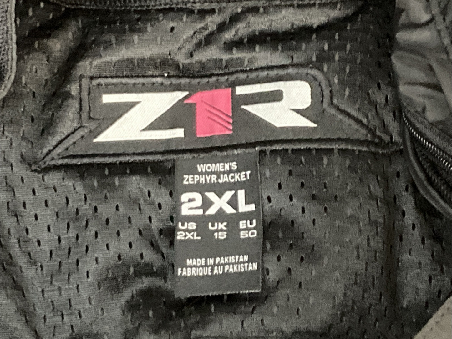 NEW GENUINE Z1R 2822-0988 Zephyr Jacket Black Women's 2XL