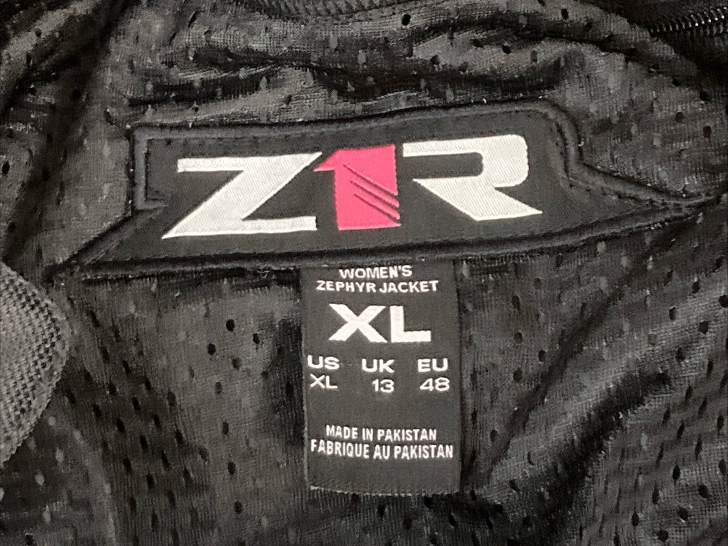 NEW GENUINE Z1R 2822-0987 Zephyr Jacket Black Women's X-LARGE