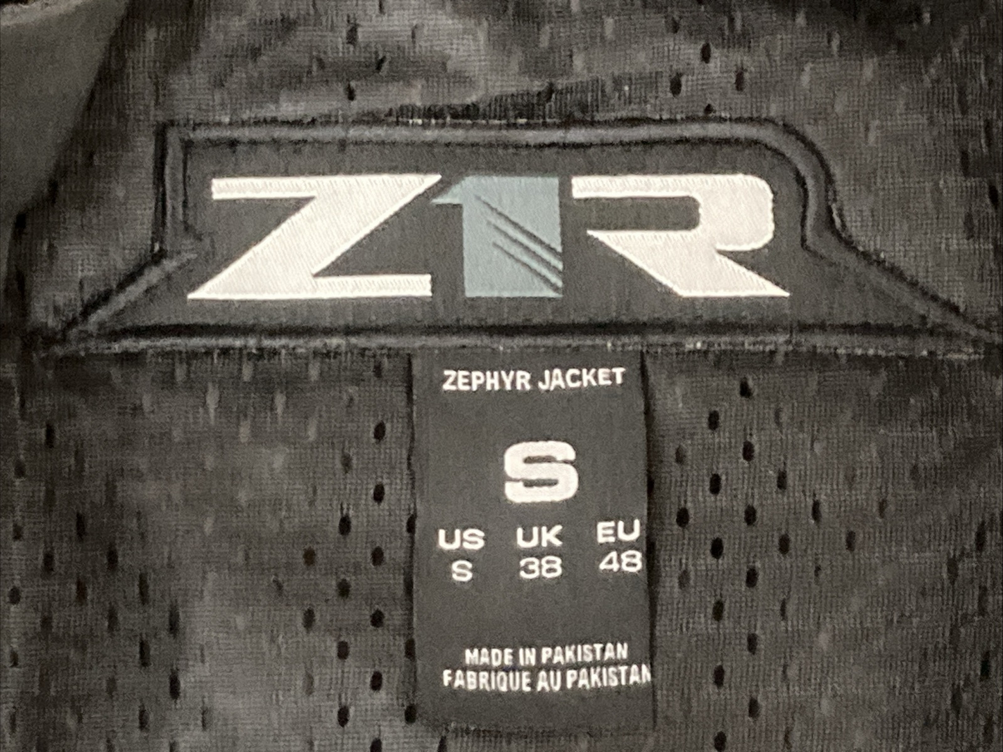 NEW GENUINE Z1R 2820-4186 Zephyr Jacket Black MENS SMALL