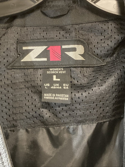 NEW GENUINE Z1R 2831-0067 Stella Scorch Riding Vest Black Leather Women's Large