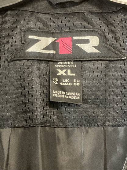 NEW GENUINE Z1R 2831-0068 Stella Scorch Riding Vest Black Leather Women's XLarge