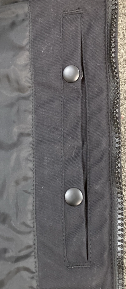 NEW GENUINE Z1R 2830-0584 Nufrat Vest BLACK LEATHER/CANVAS MENS X-LARGE