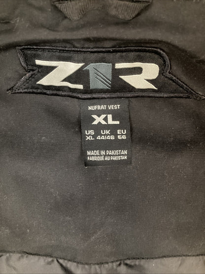 NEW GENUINE Z1R 2830-0584 Nufrat Vest BLACK LEATHER/CANVAS MENS X-LARGE