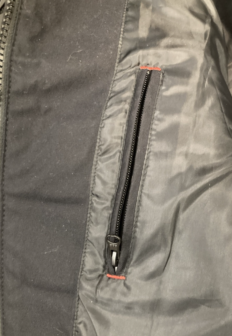 NEW GENUINE Z1R 2830-0584 Nufrat Vest BLACK LEATHER/CANVAS MENS X-LARGE