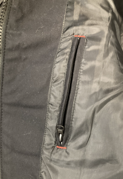 NEW GENUINE Z1R 2830-0584 Nufrat Vest BLACK LEATHER/CANVAS MENS X-LARGE