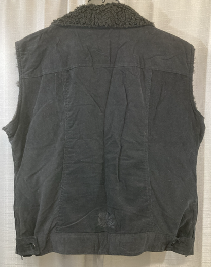 NEW GENUINE Z1R 2831-0093 FRISKE VEST BLACK CORDUROY/FLEECE WOMENS LARGE