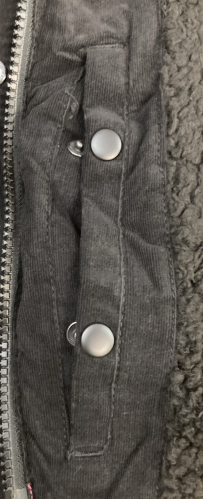 NEW GENUINE Z1R 2831-0093 FRISKE VEST BLACK CORDUROY/FLEECE WOMENS LARGE