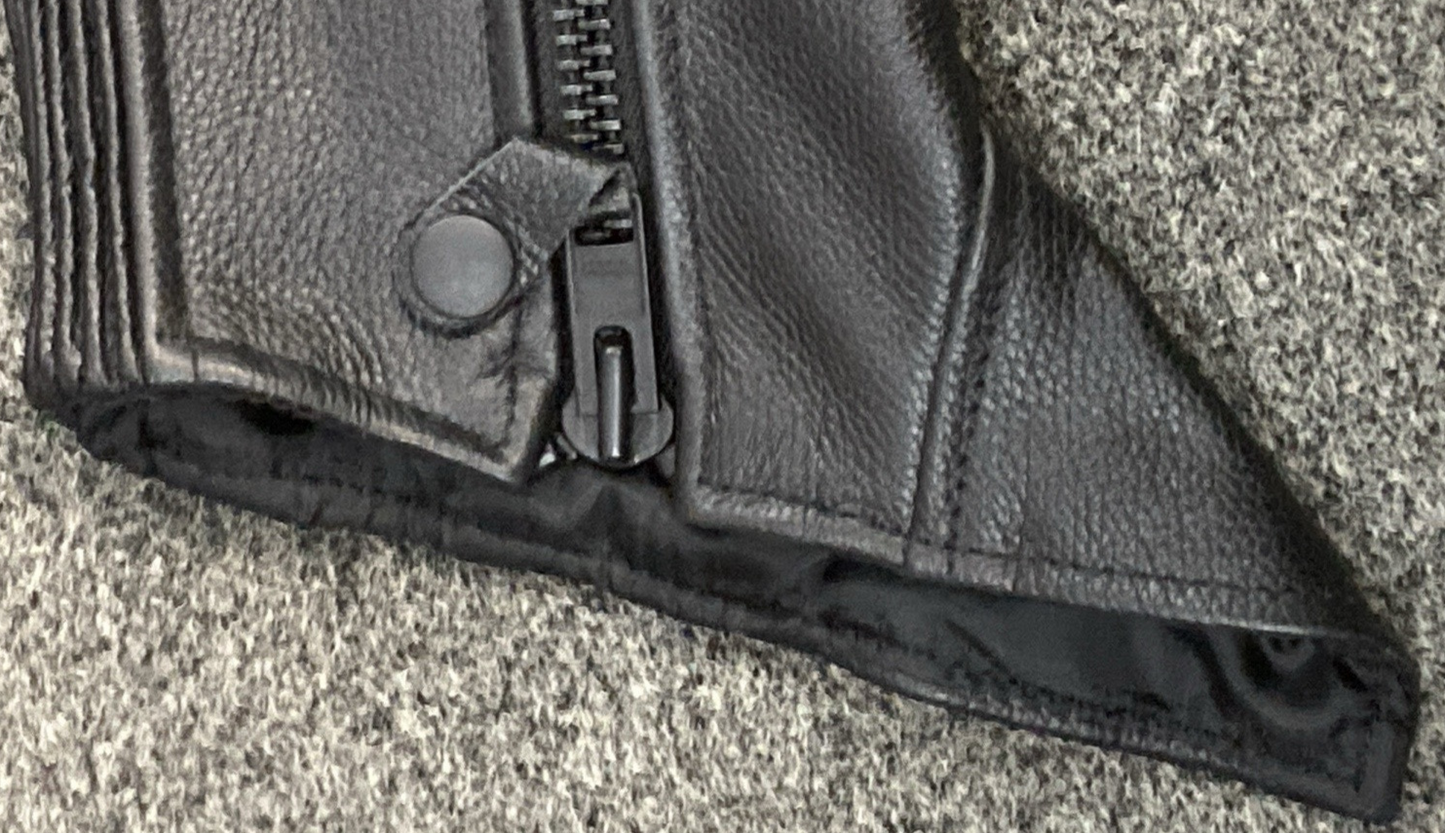 NEW GENUINE Z1R 2815-0093 Half Chaps Black Leather Women's L/XL