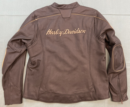 NEW GENUINE HARLEY DAVIDSON 97023-24VW Merit Perforated Leather Riding Jacket