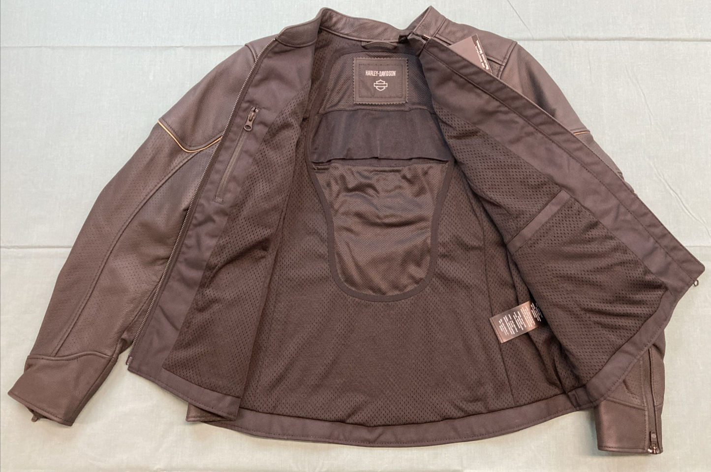 NEW GENUINE HARLEY DAVIDSON 97023-24VW Merit Perforated Leather Riding Jacket