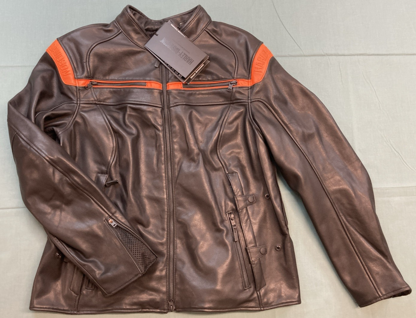 NEW GENUINE HARLEY DAVIDSON 98017-24VW Triple Vent System 2.0 Leather Riding Jac