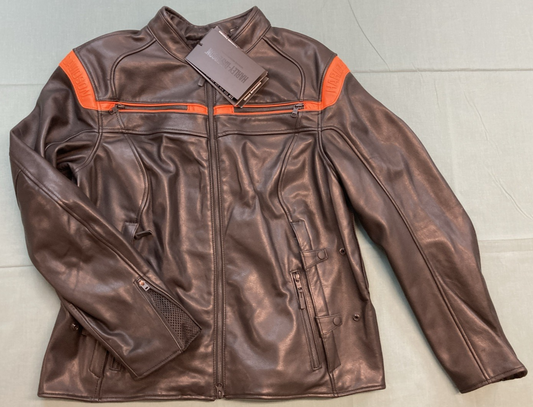 NEW GENUINE HARLEY DAVIDSON 98017-24VW Triple Vent System 2.0 Leather Riding Jac