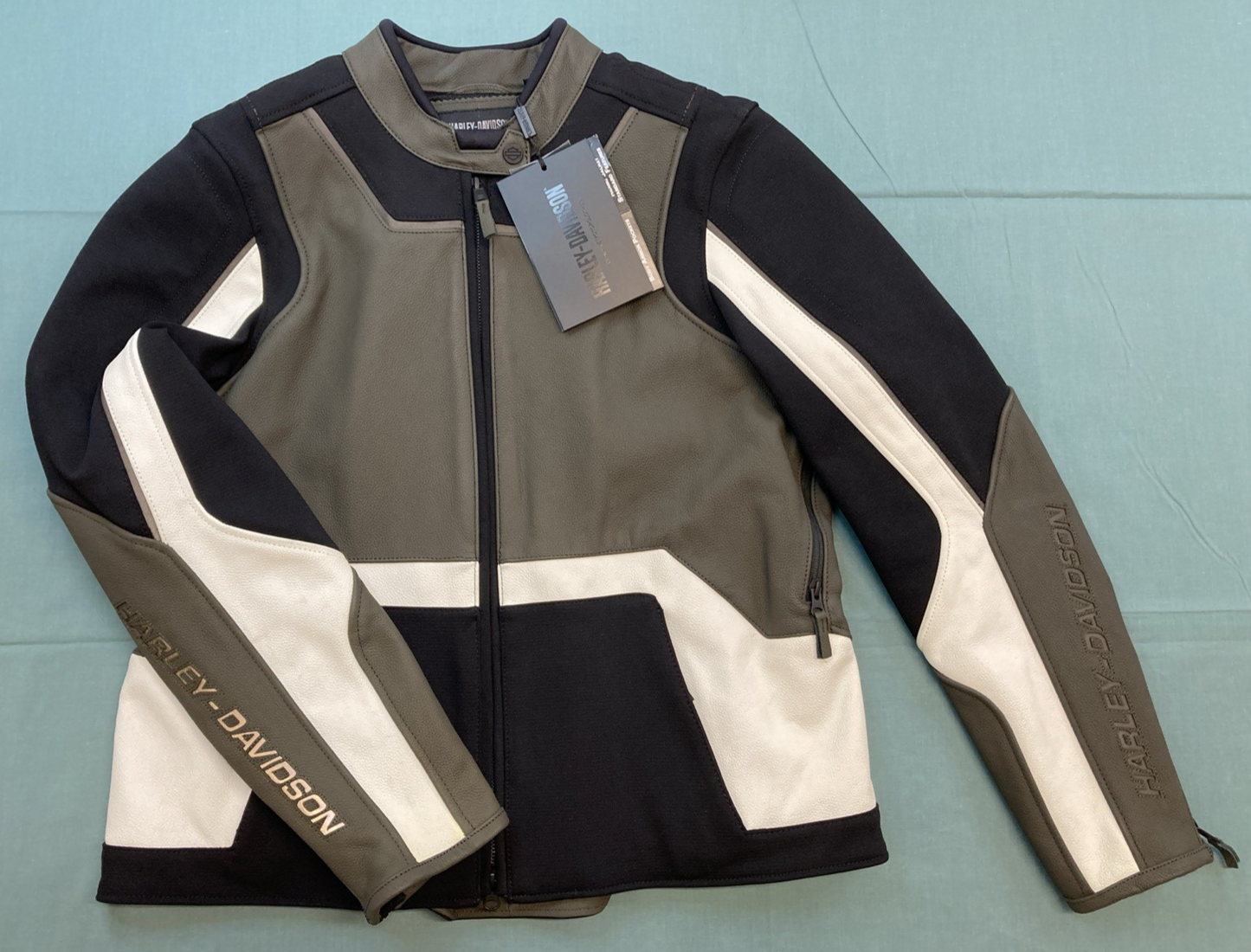 NEW GENUINE HARLEY DAVIDSON 98011-24VW/000M Ace Mixed Leather Riding Jacket