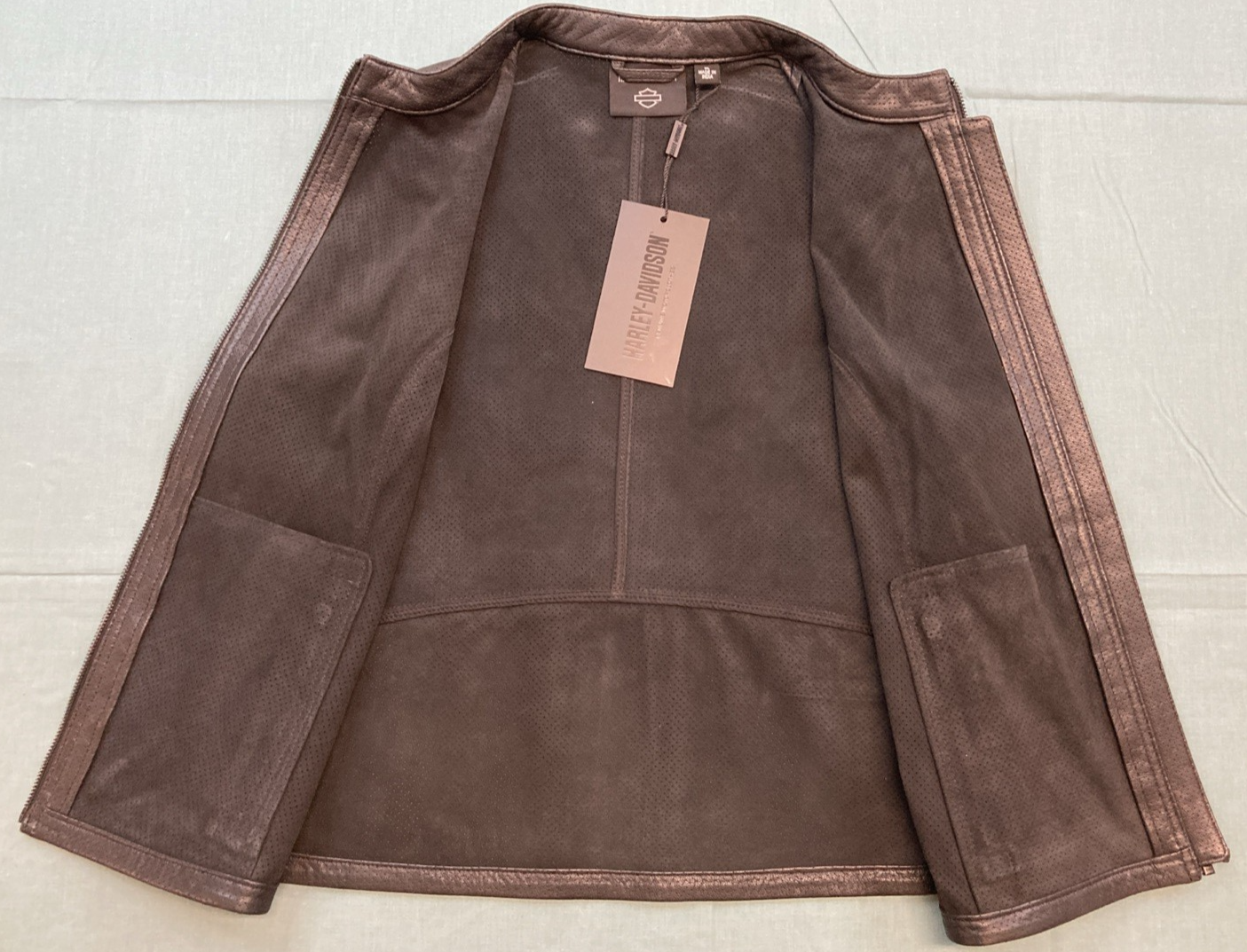 NEW GENUINE HARLEY DAVIDSON 97006-24VW/002L Women´s Leather Vest Factory Perfora