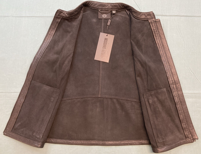 NEW GENUINE HARLEY DAVIDSON 97006-24VW/002L Women´s Leather Vest Factory Perfora
