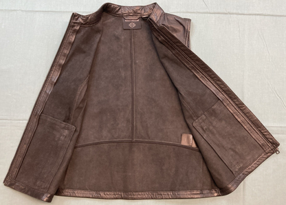 NEW GENUINE HARLEY DAVIDSON 97006-24VW/000M Women´s Leather Vest Factory Perfora