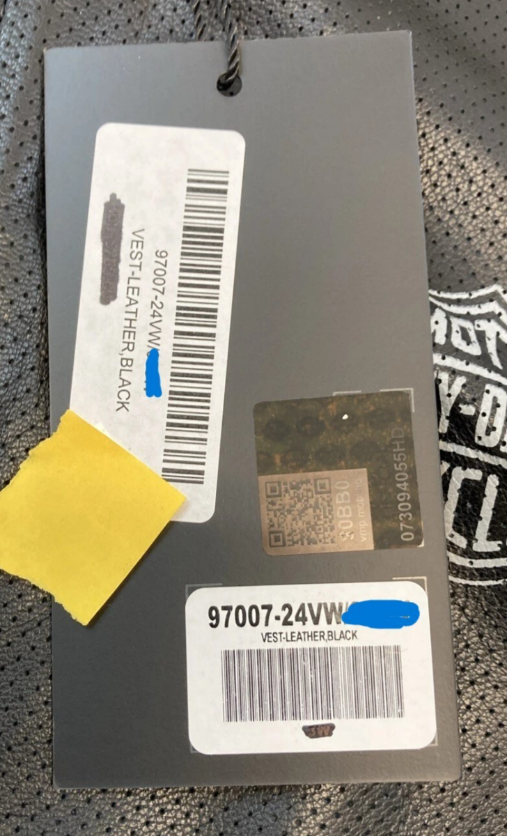 NEW GENUINE HARLEY DAVIDSON 97006-24VW/000M Women´s Leather Vest Factory Perfora