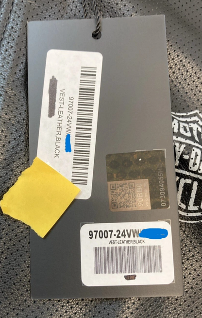 NEW GENUINE HARLEY DAVIDSON 97007-24VW WOMAN'S XS Leather Vest Factory