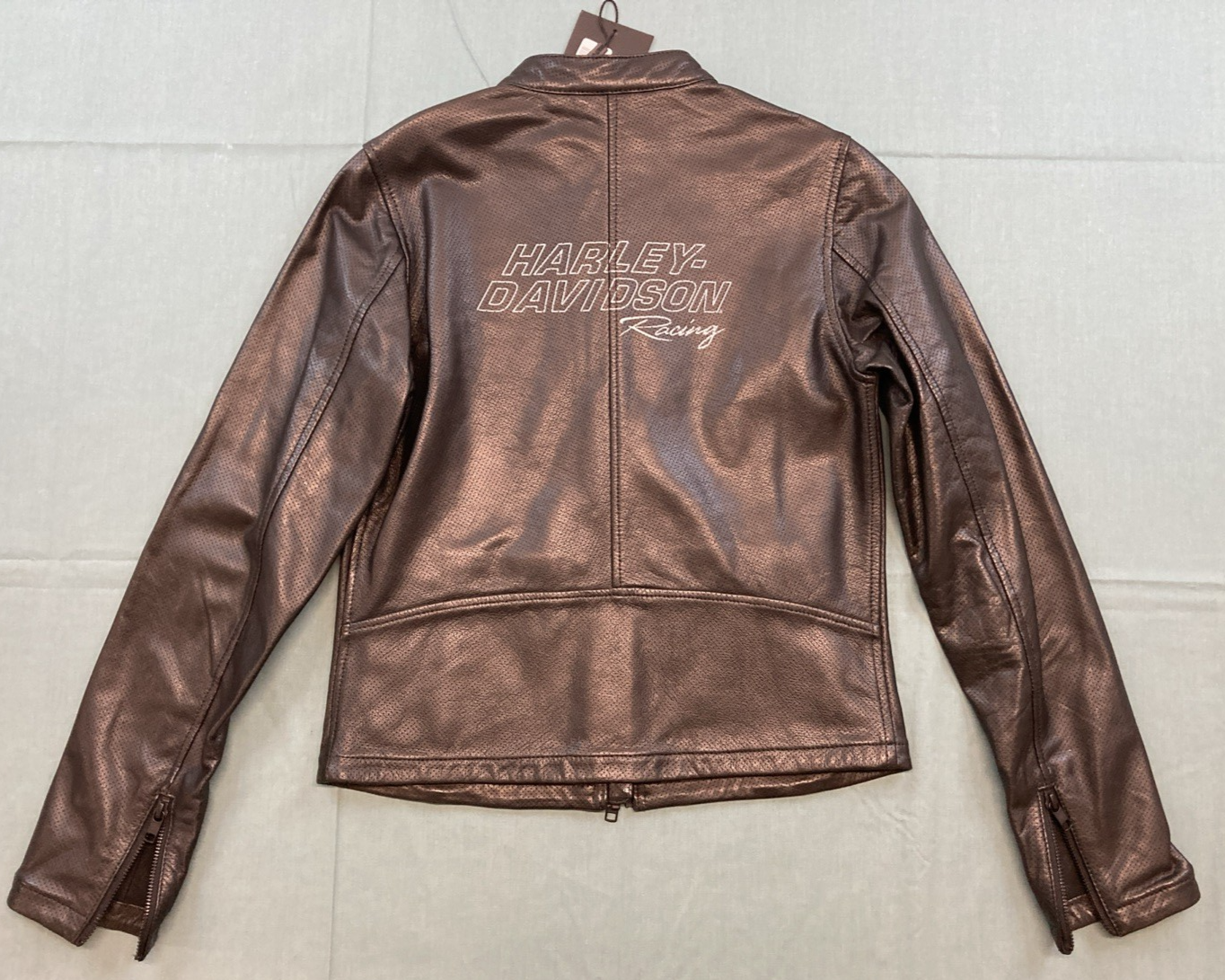 NEW GENUINE HARLEY DAVIDSON 97006-24VW/000S WOMAN'S S Factory Perforated Leather