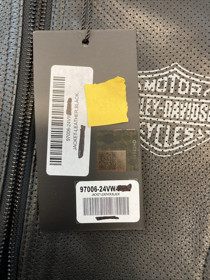 NEW GENUINE HARLEY DAVIDSON 97006-24VW/000S WOMAN'S S Factory Perforated Leather